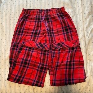 Victoria’s Secret Red Purple Black plaid sleepwear pajama flannel pants Small